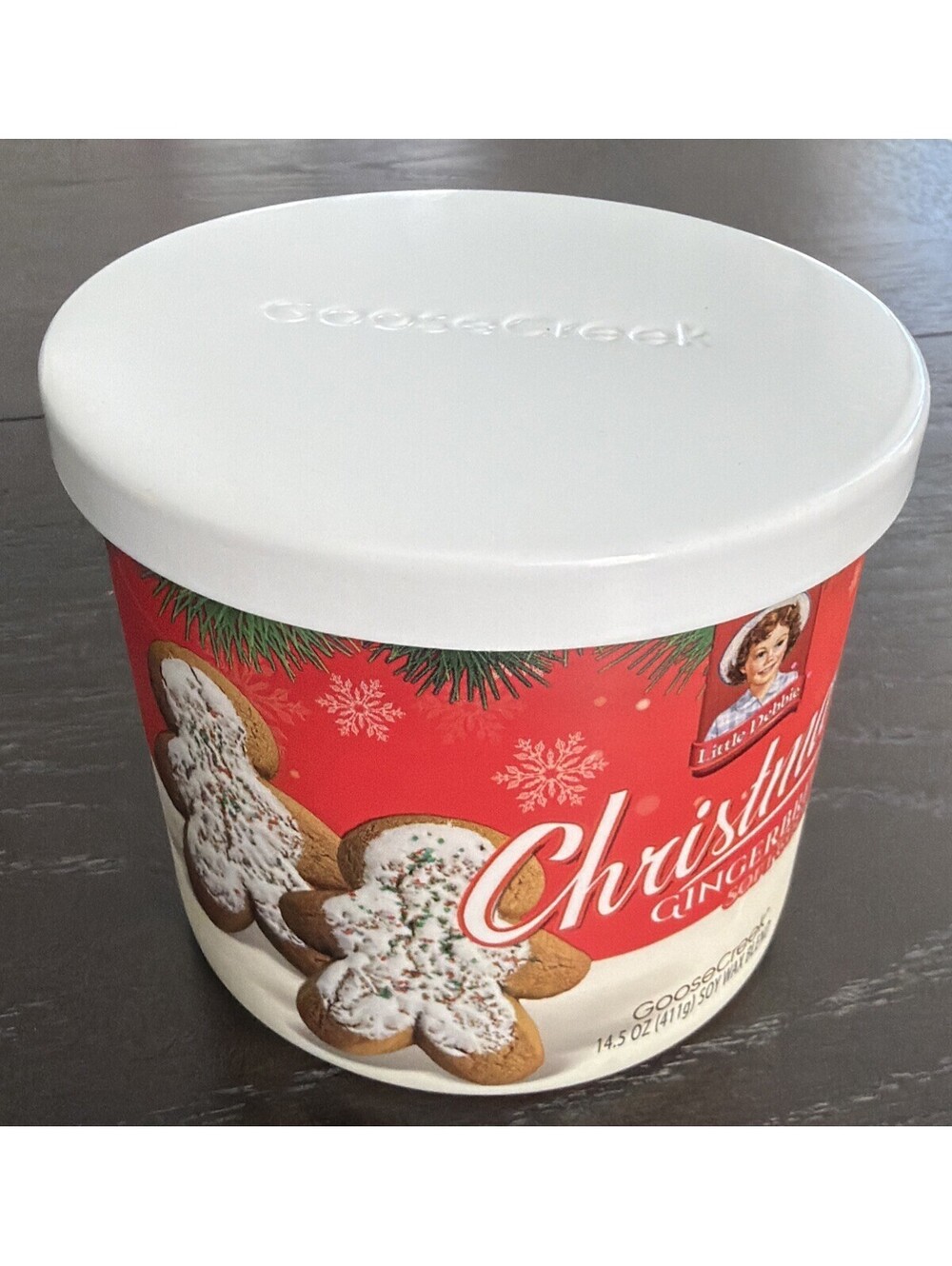 Official Goose Creek x Little Debbie™ Christmas Gingerbread Soft Cookies™ 3-Wick